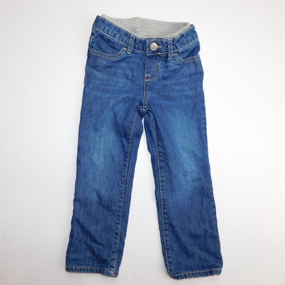 Gap Jersey Lined Blue Jeans Toddler Girl 3T